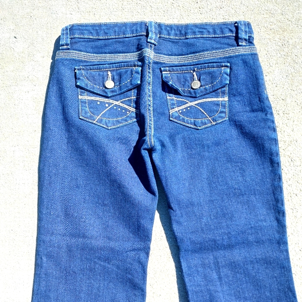 Gap Denim Girls Blue Jeans Bootcut Size 10 Plus - Picture 5 of 5